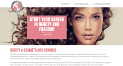 Desktop Screenshot of beautyschoolnetwork.com