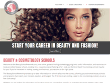 Tablet Screenshot of beautyschoolnetwork.com